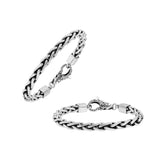 AB-6333-S-4MM-7" Bali Hand Crafted Sterling Silver Bracelet With Lobster Jewelry Bali Designs Inc